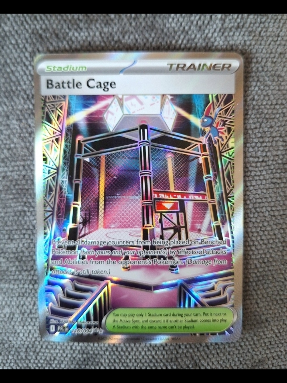 Pokémon Battle Cage 116/094 Ultra Rare Phantasmal Flames Card 2025